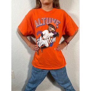 Kids Altuve Tee  Houston Astros Size XL Orange Baseball T-Shirt. Delta Pro Weigh